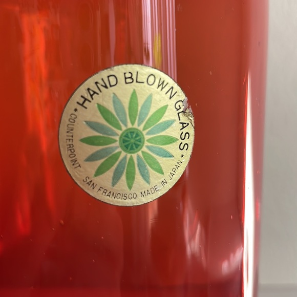 Vintage Counterpoint SF Takahashi Japanese Hand Blown Glass Container with Lid - Picture 5 of 10